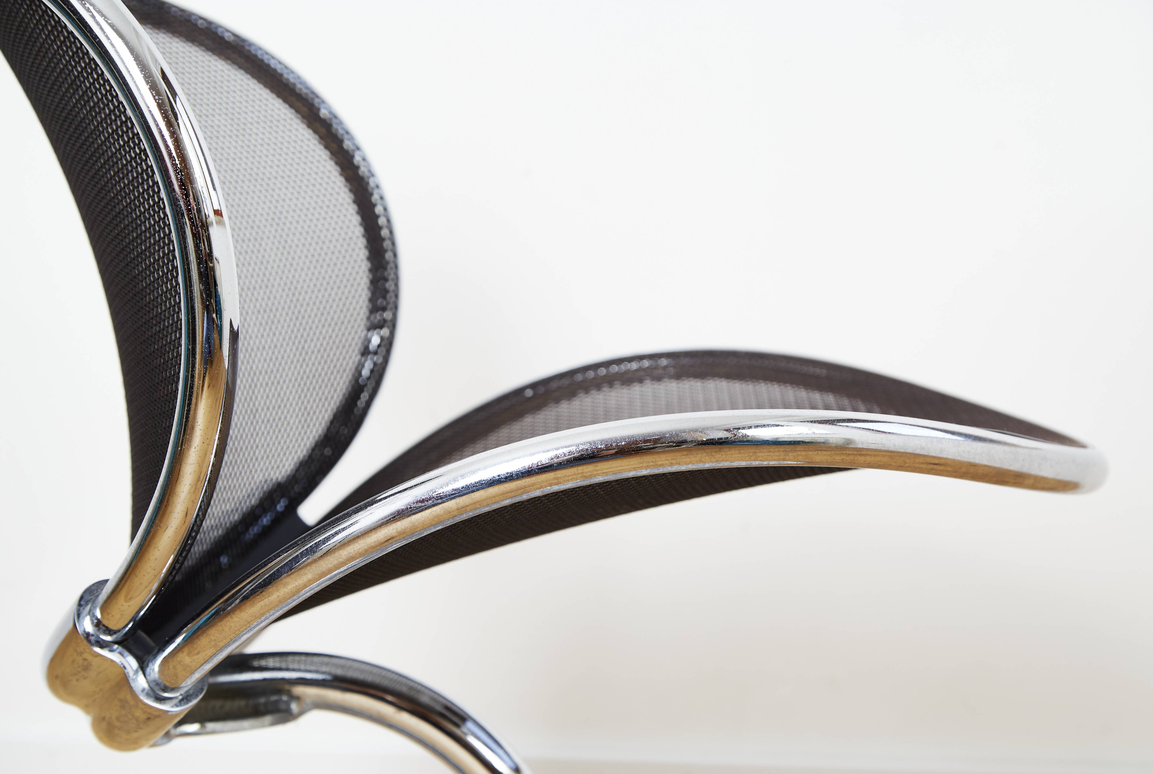 Chaise pivotante Herbert Ohl "O-Line" pour Wilkhan, 1982