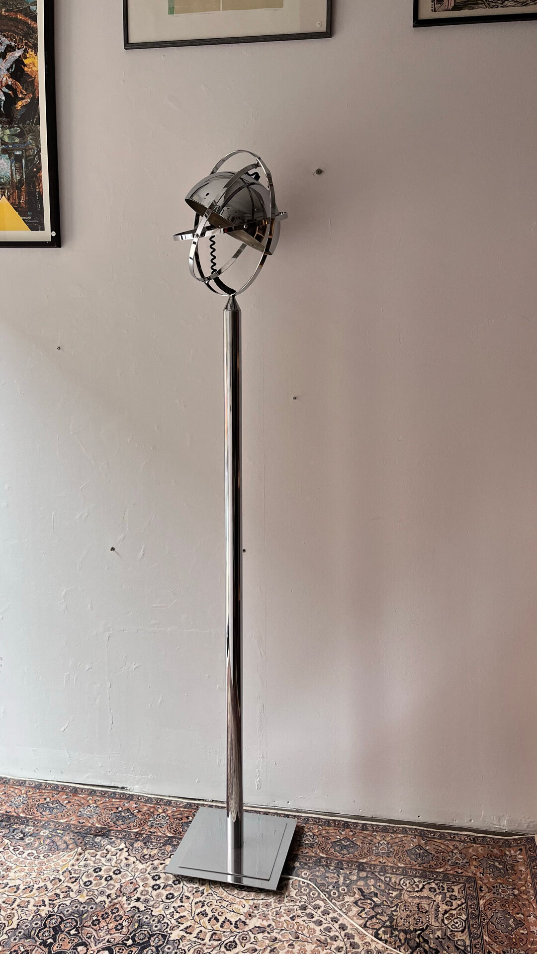 Lampe de sol rare par Peter Bliss, années 1980, style Space Age