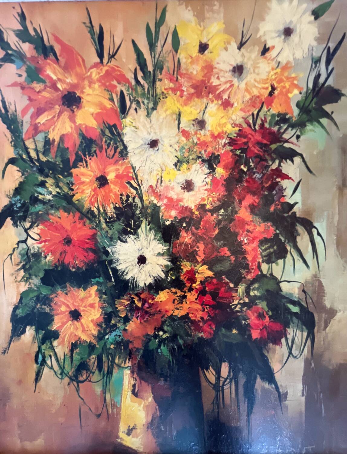 Painting, oil on canvas "Bouquet of Flowers"
