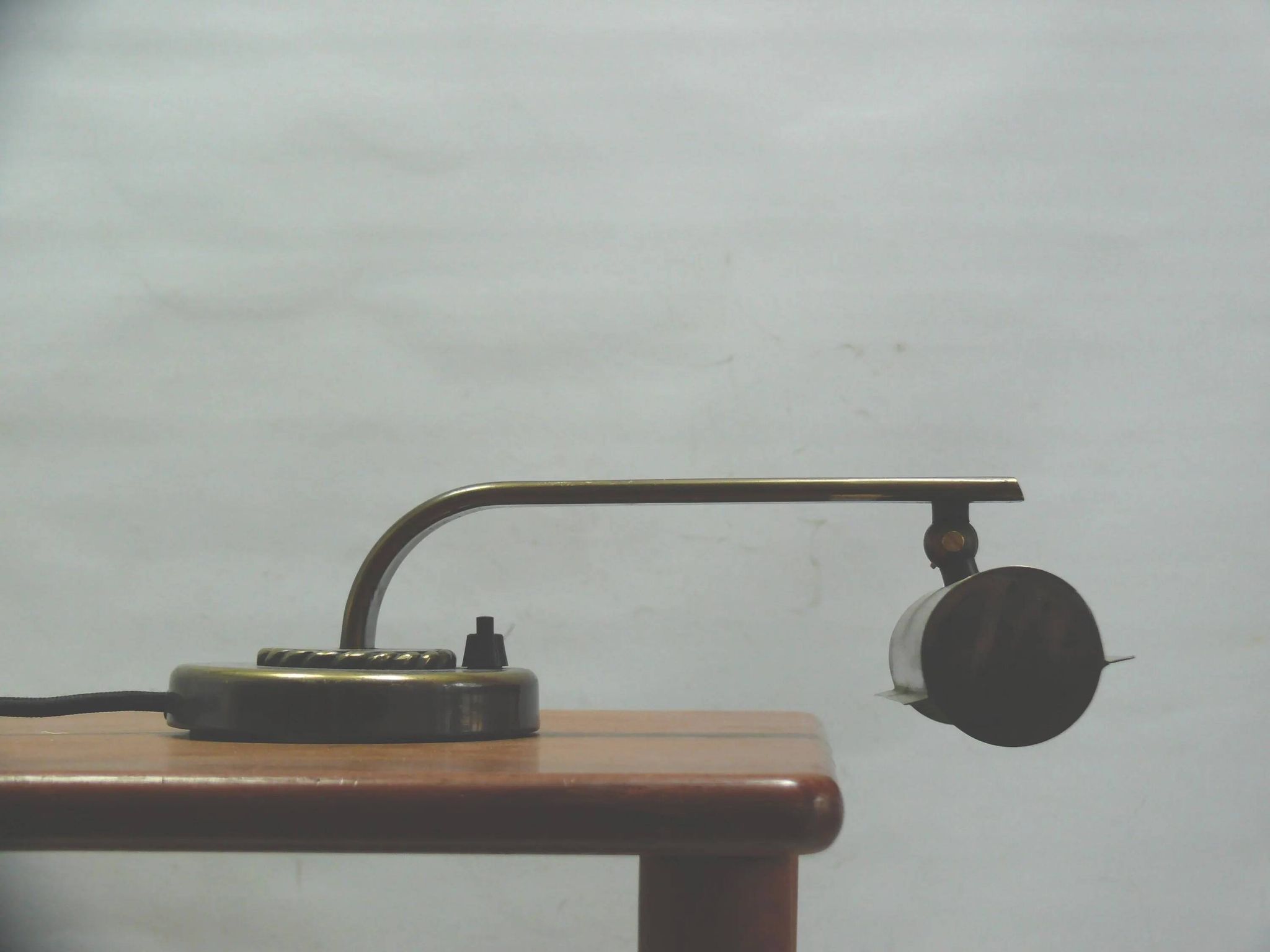 Art Deco brass piano lamp, circa 1930