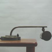 Art Deco brass piano lamp, circa 1930