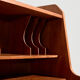 Restored teak cylinder desk