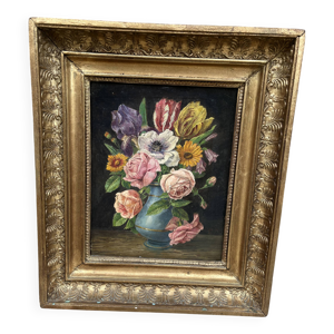 Tableau ancien nature - cadre