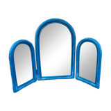 Wicker triptych mirror