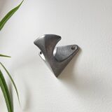 Vintage cast aluminum wall hooks