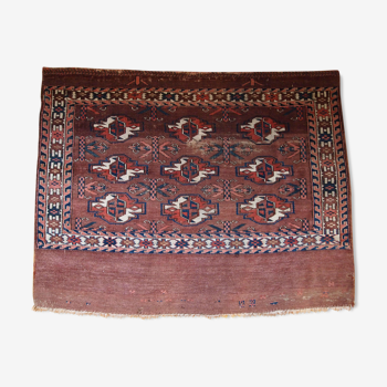 Turkmen Yomud rug done hand 81cmx106cm