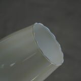 Paavo Tynell for Idman OY, 3-arm chandelier in brass and glass, mid-century, 1940s.