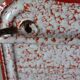 Vintage tôle enamelled white deco to hang