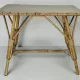 Side table / coffee table in rattan and bamboo, 1960s