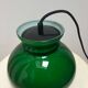 Vintage green opaline portable lamp