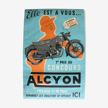 Affiche ancienne "Alcyon"