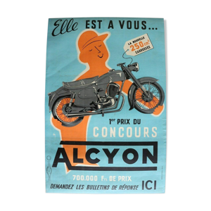 Affiche ancienne Alcyon