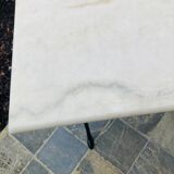 Table bistrot in carrara marble