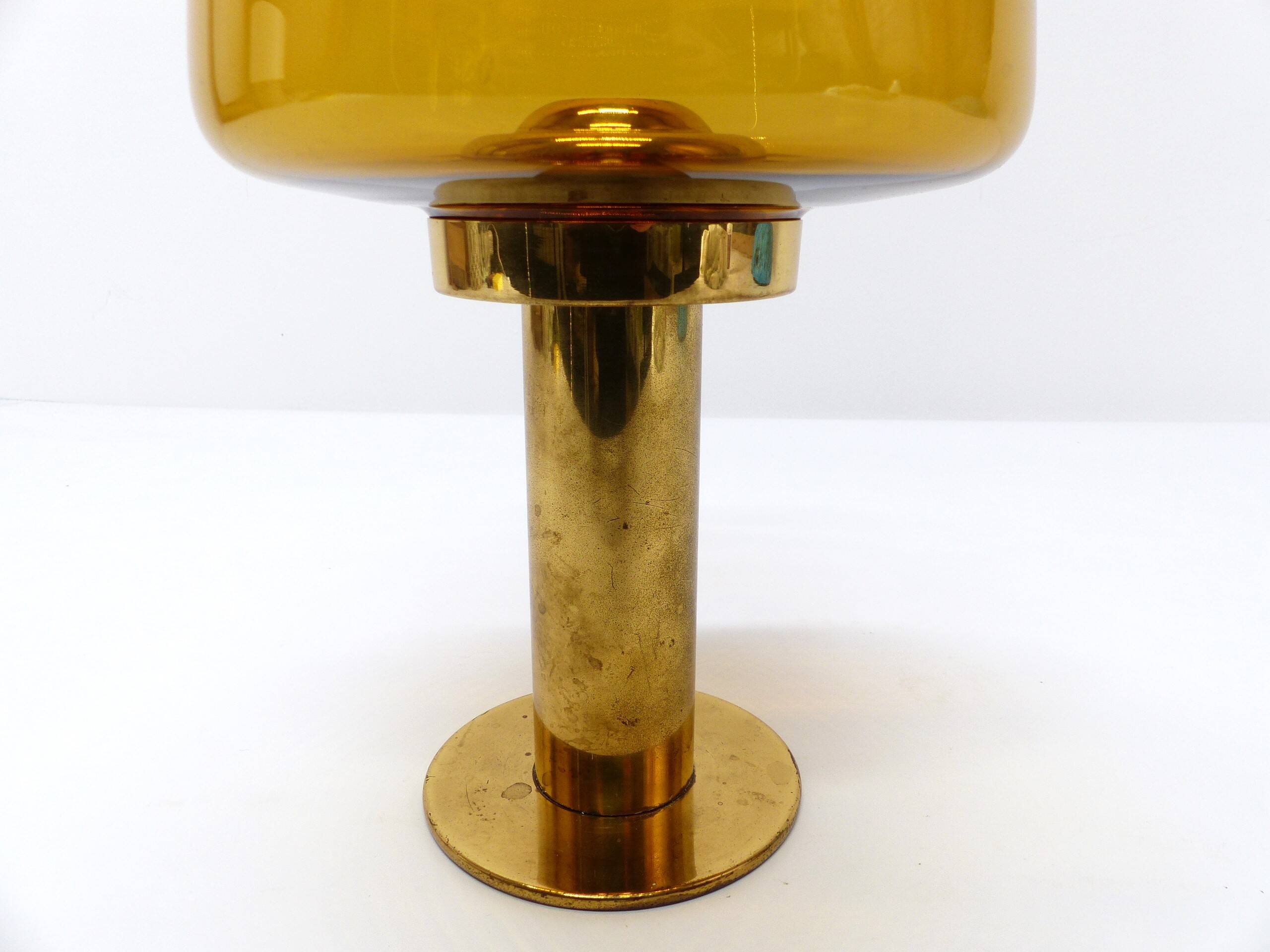 Scandinavian candle holder Hans-Agne Jakobsson Claudia honey L102/27 1960