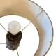 Vintage brutalist metal table lamp / floor lamp