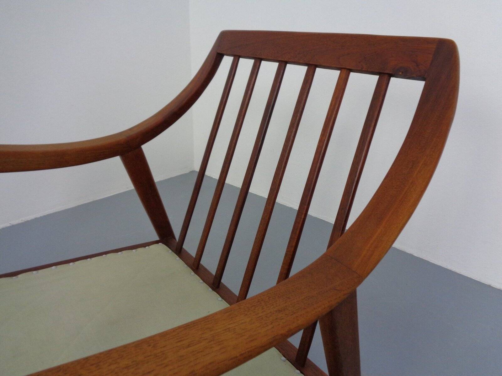 Danish Filigree Teak Armchairs, 1960s, Set of 2