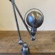 Lampe de bureau Jieldé jielde 2 bras de 40cm avec base étau graphite indus