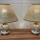 Pair of ceramic lamps "1950s scandinavian design".