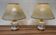 Pair of ceramic lamps "1950s scandinavian design".