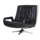 Leather Swivel Lounge Chair. 1960s