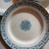 10 assiettes plates anciennes Terre de fer