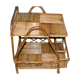 Rattan serving table