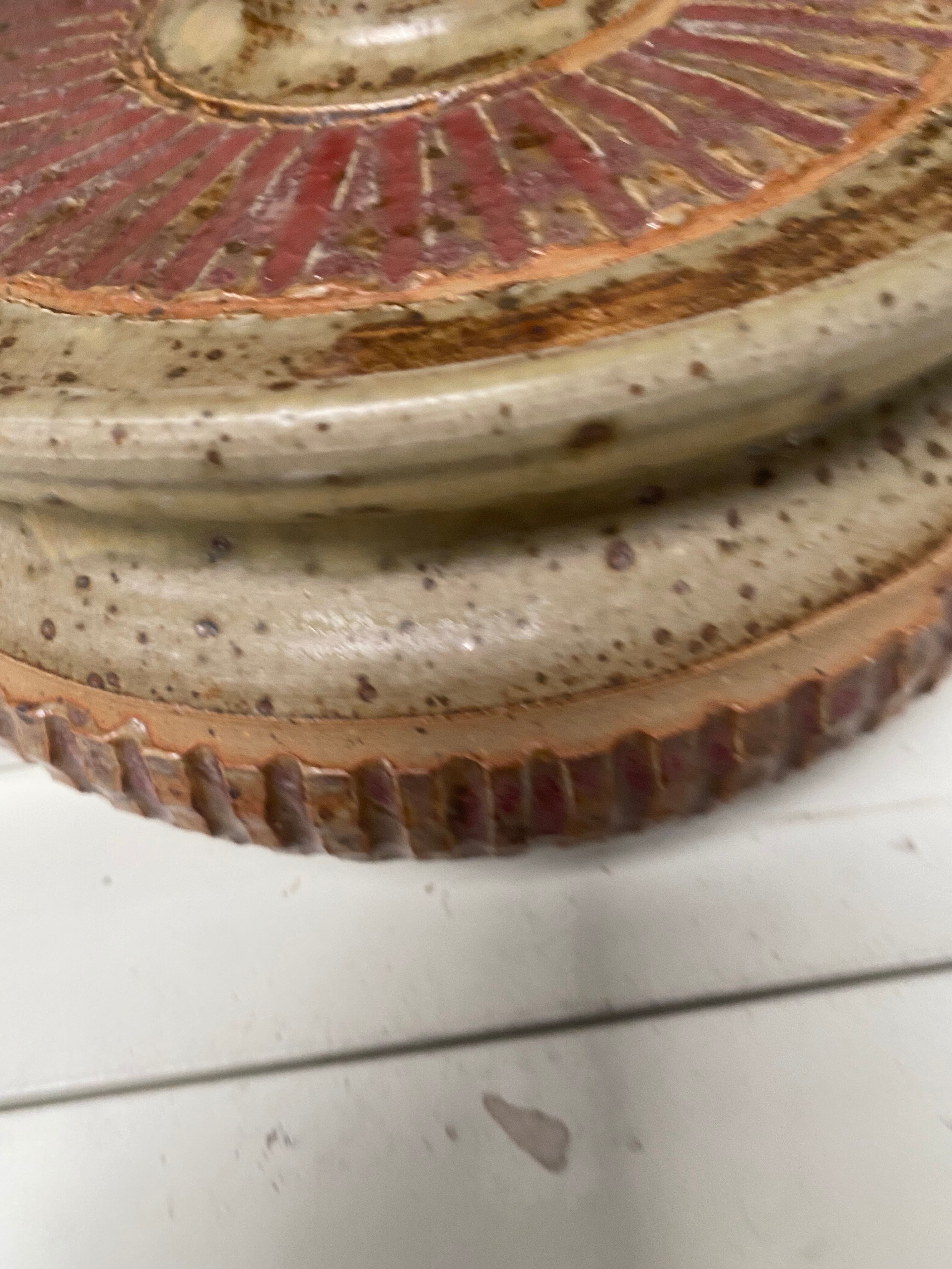 Salad dish in ancient sandstone