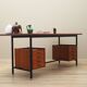 Bureau en acajou, design italien, années 1970, production : Italie
