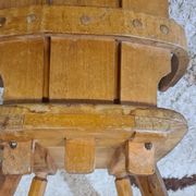 Brutalist wooden chair 1960