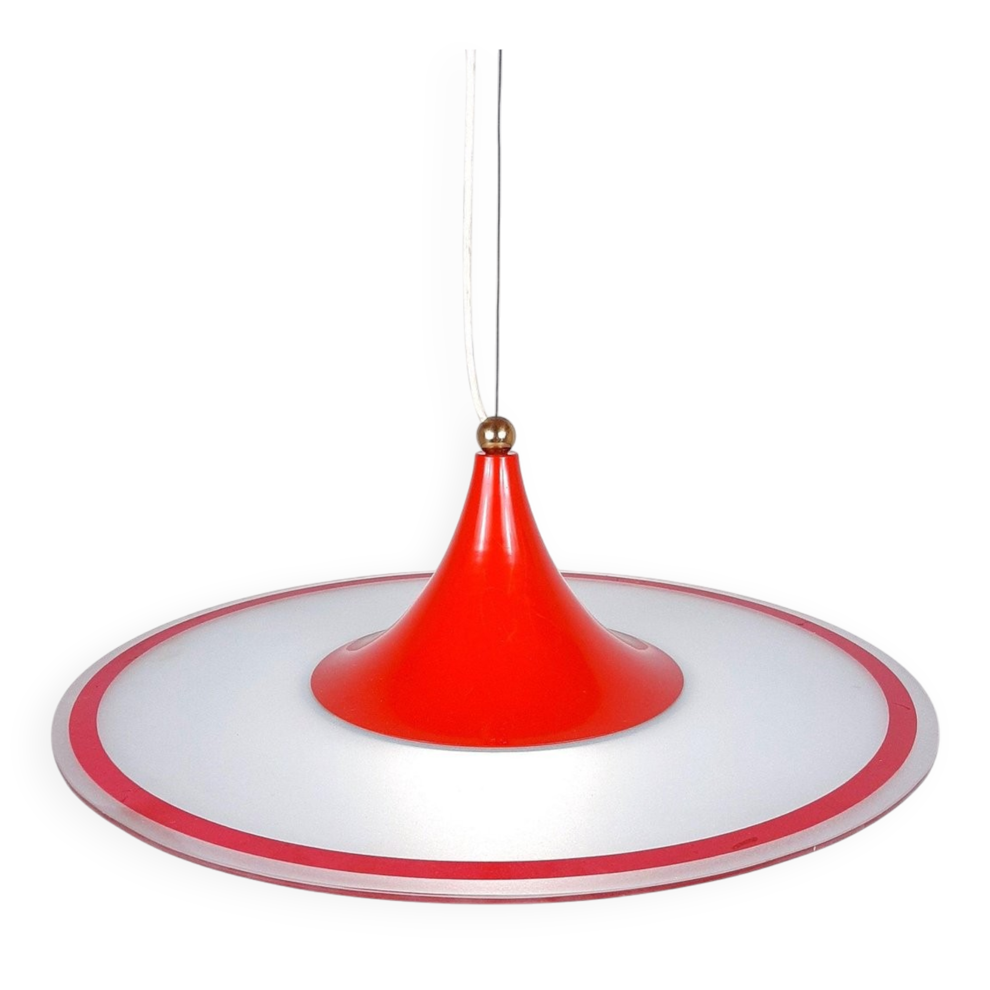 Red Suspension Mid-Century, Italy, 1960s