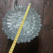 Plafonnier, applique vintage verre moulé