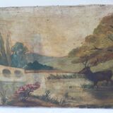 Oil on the Web signed M.HEBERT 1908
