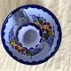 Hand-painted ceramic thumbtack candle holder