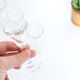 Set de 4 verres à liqueur, verre à pieds, vintage