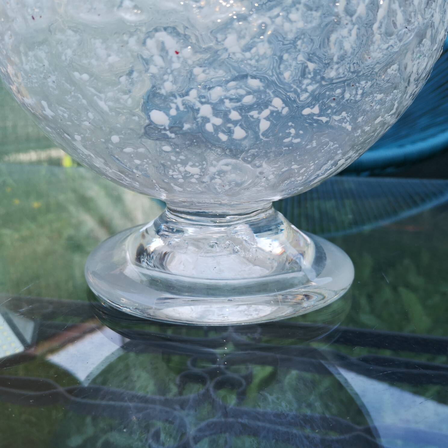 Vase en verre soufflé vintage Seguso Murano