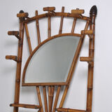 Coat rack bamboo cloakroom 1950