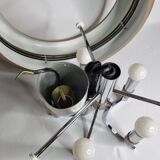 Space Age Rolly pendant light, Italian design, 70s