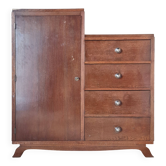 Armoire asymétrique - commode 4 tiroirs