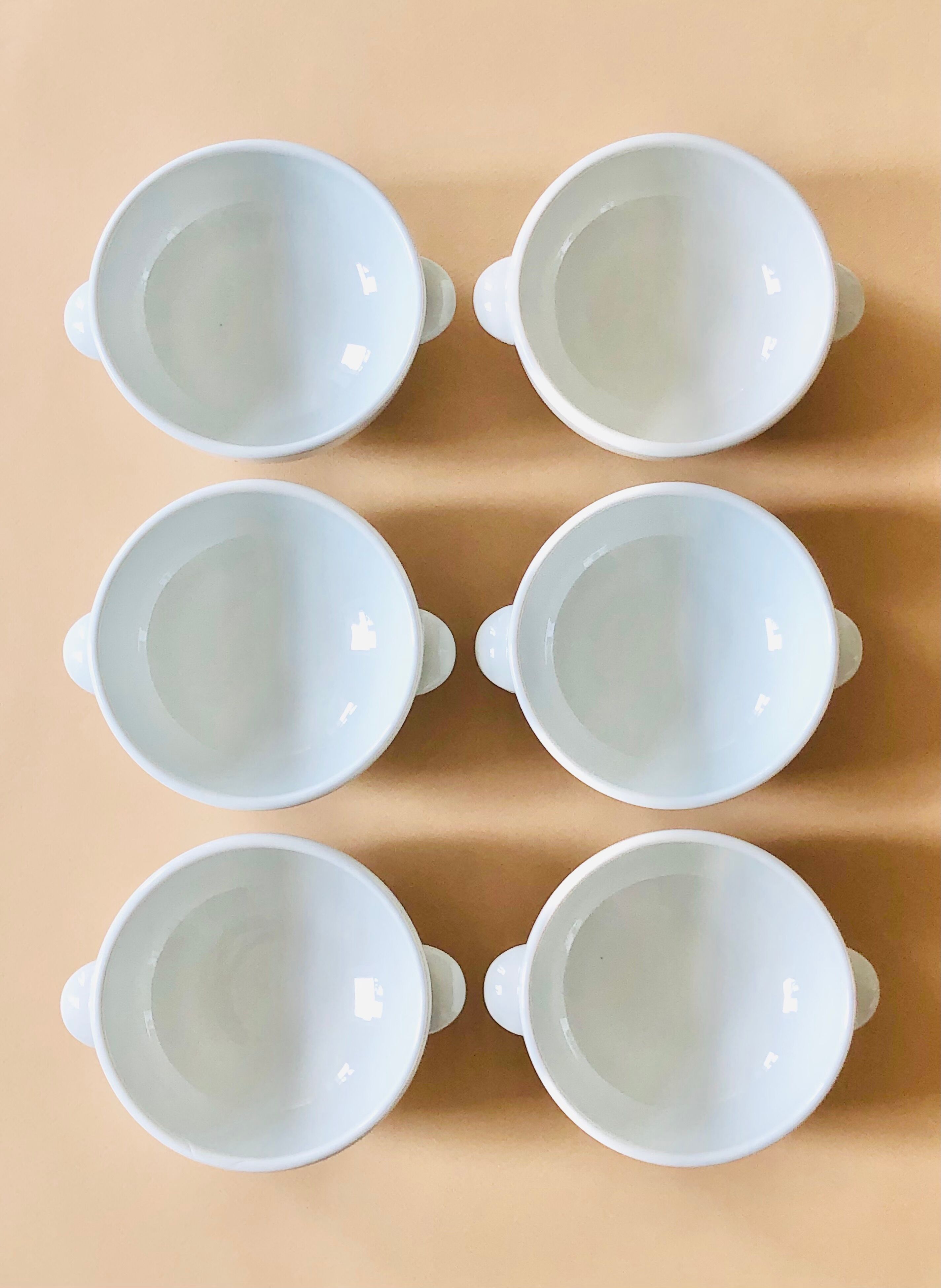 Ensemble de 6 bols en porcelaine Tradition CNP France