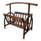 Bamboo and rattan magazine rack from the 70s