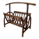 Bamboo and rattan magazine rack from the 70s