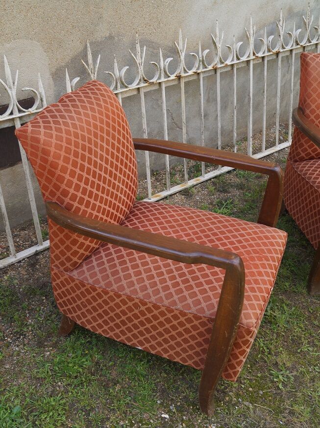 Pair of art-deco armchairs 1930