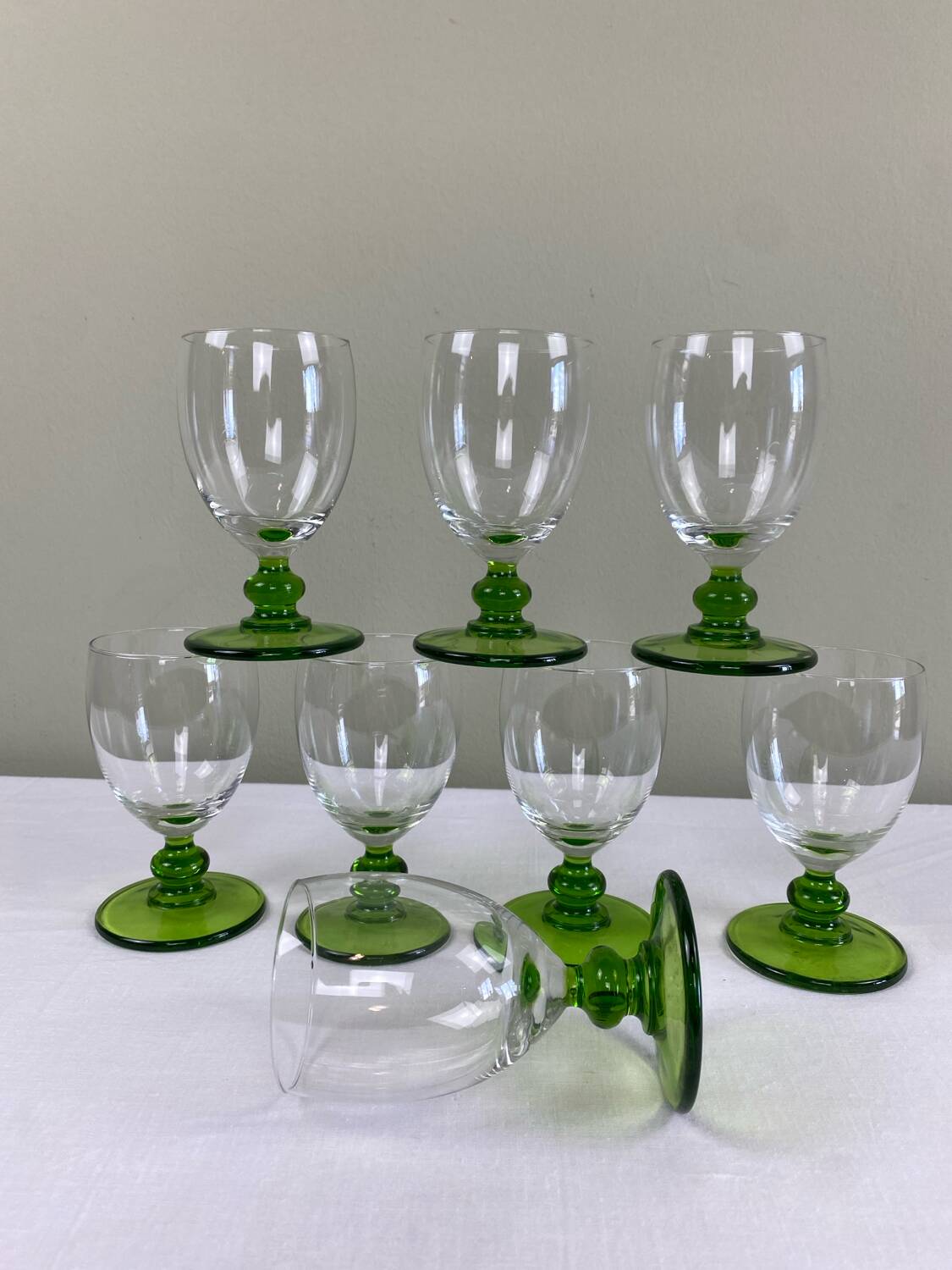 8 verres vintage