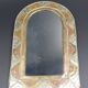 Oriental mirror in worked copper 24x15cm