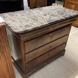4-drawer chest of drawers with marble