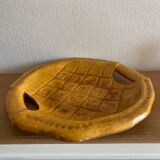 Large glazed terracotta dish