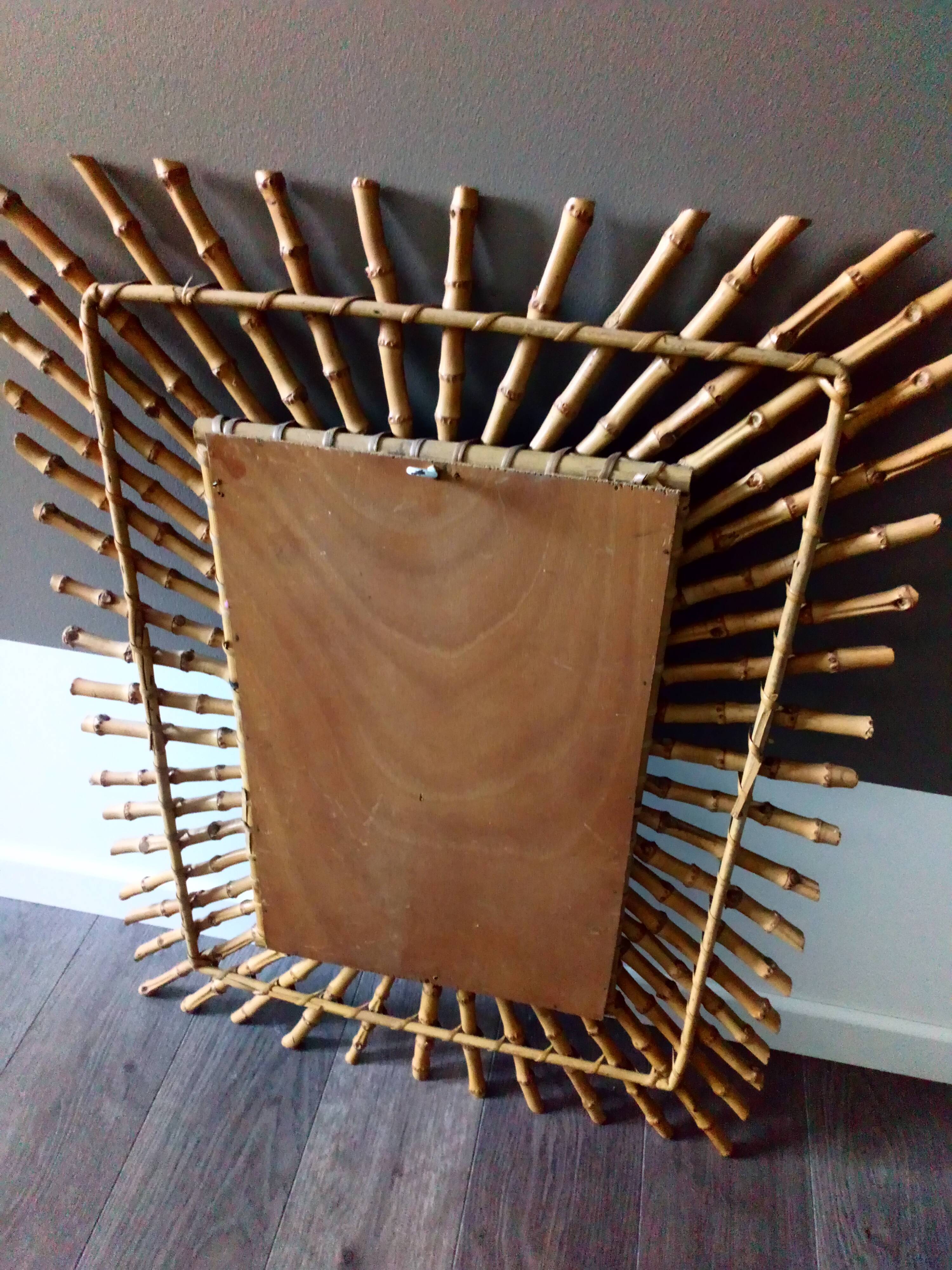 Miroir rotin 53x73cm