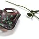 Brown Murano Glass Ashtray / Catchall by Fratelli Toso with Murrines