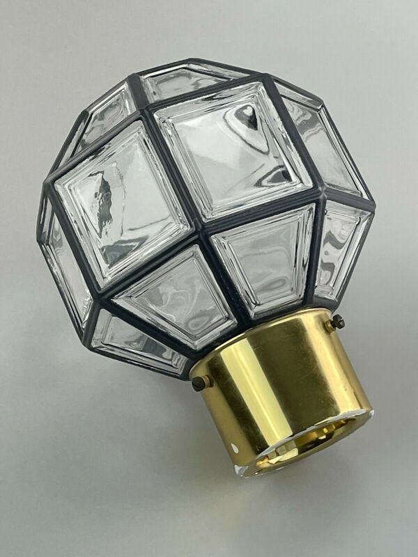 Plafonnier Limburg verre espace age design 60s 70s