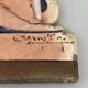 Women's cast iron subject 1930 art deco signature to identify polychrome